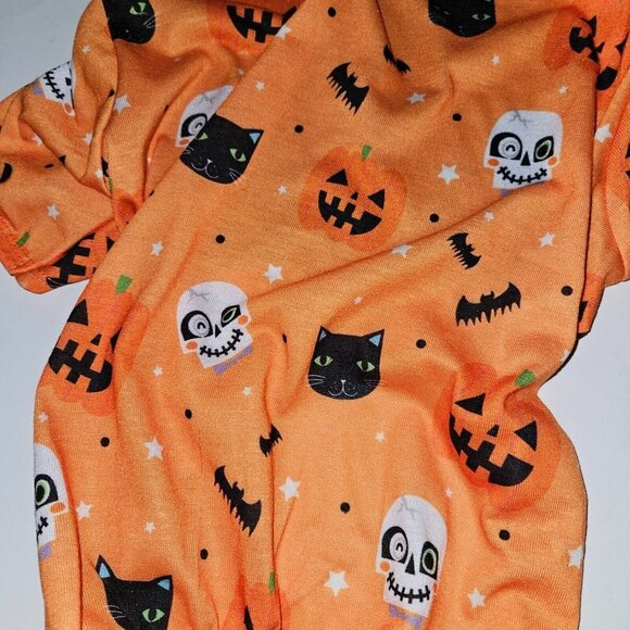 NEW Halloween Dog Pet Pajamas Orange Size Medium (15-20 lbs) Vibrant Life 1 pc - Picture 3 of 8